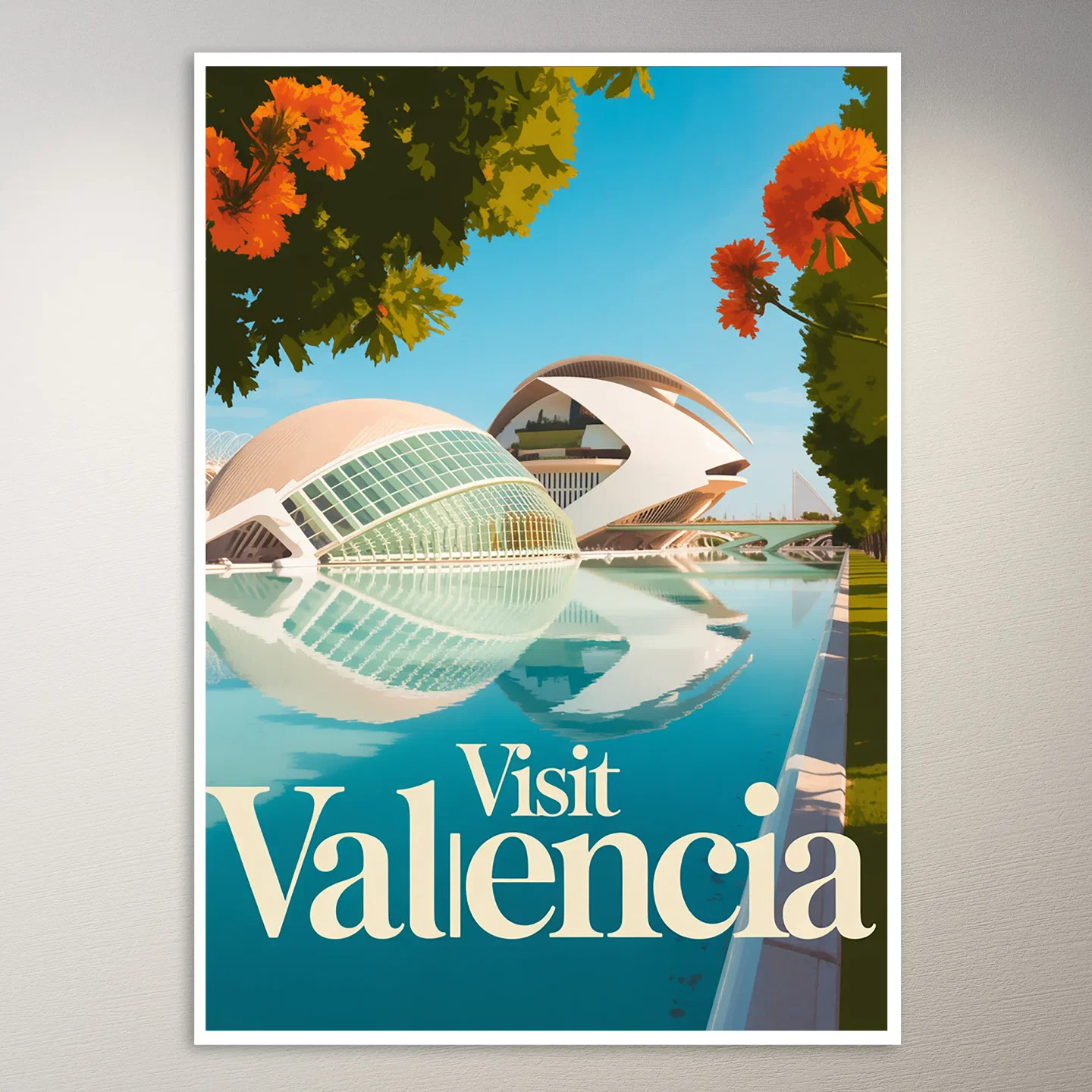 Valencia Travel Poster