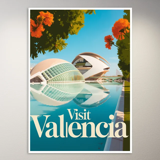 Valencia Travel Poster