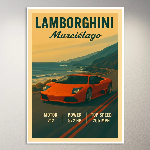 Lamborghini Murcielago Poster