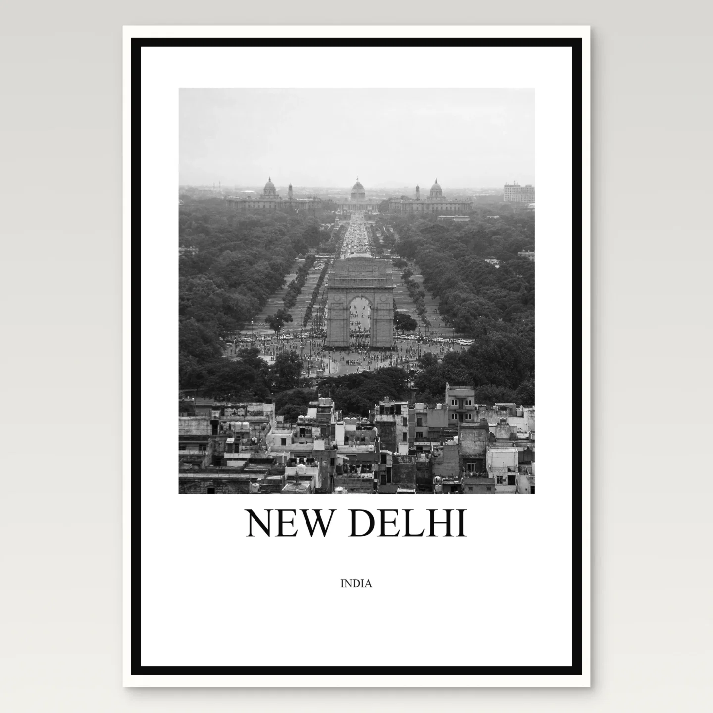New Delhi Poster mockup