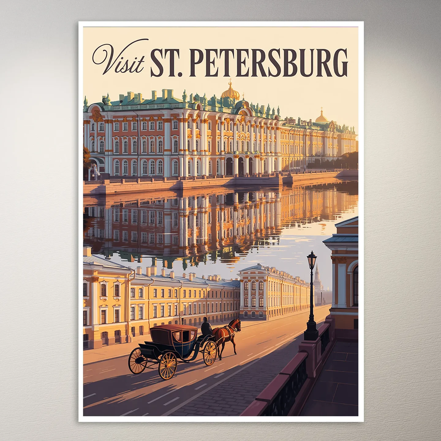 St. Petersburg Travel Poster