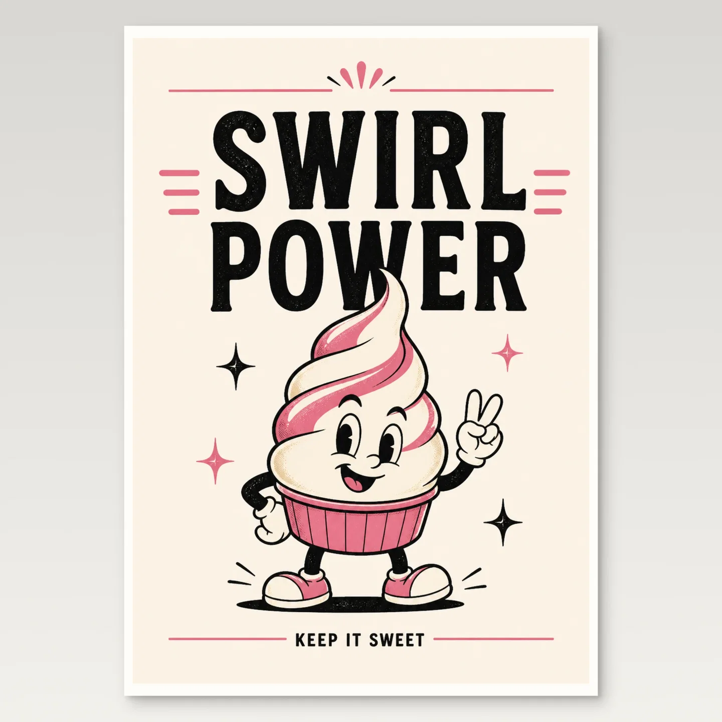 Soft Serve Poster mockup