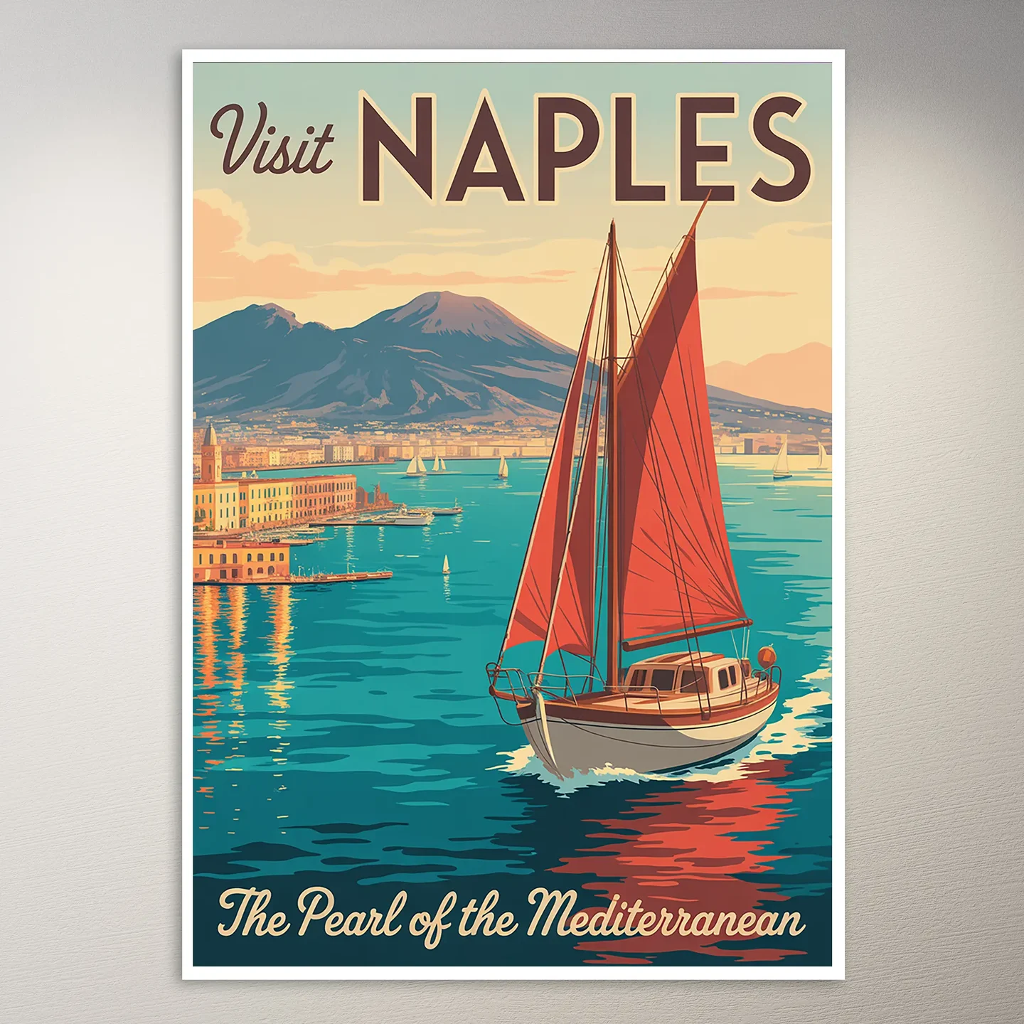 Naples Travel Poster