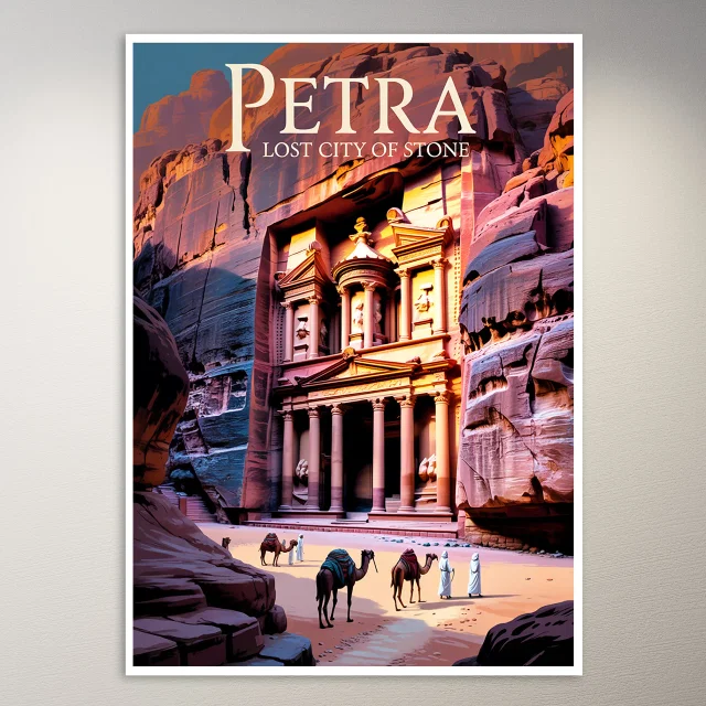 Petra Travel Poster