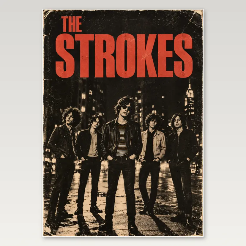 The Strokes A4 Poster
