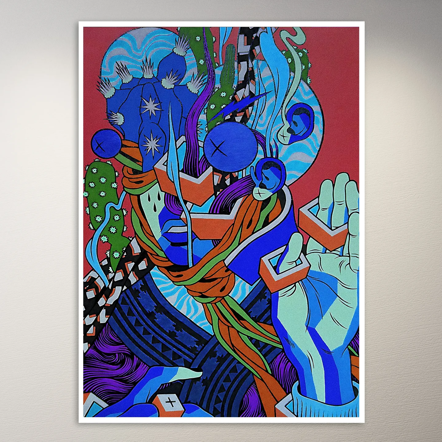 Psychedelic Trippy Aesthetic Wall Poster