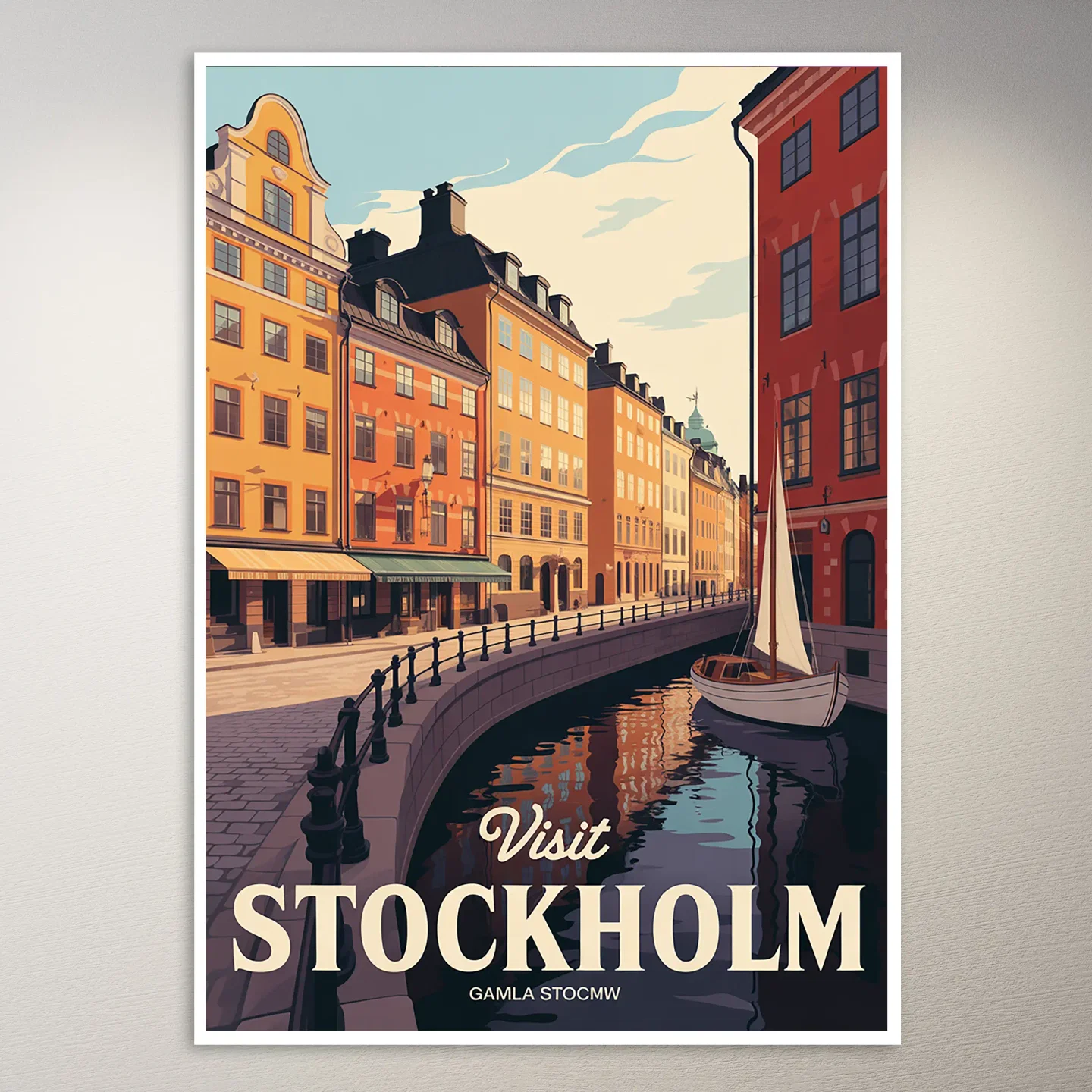 Stockholm Travel Poster