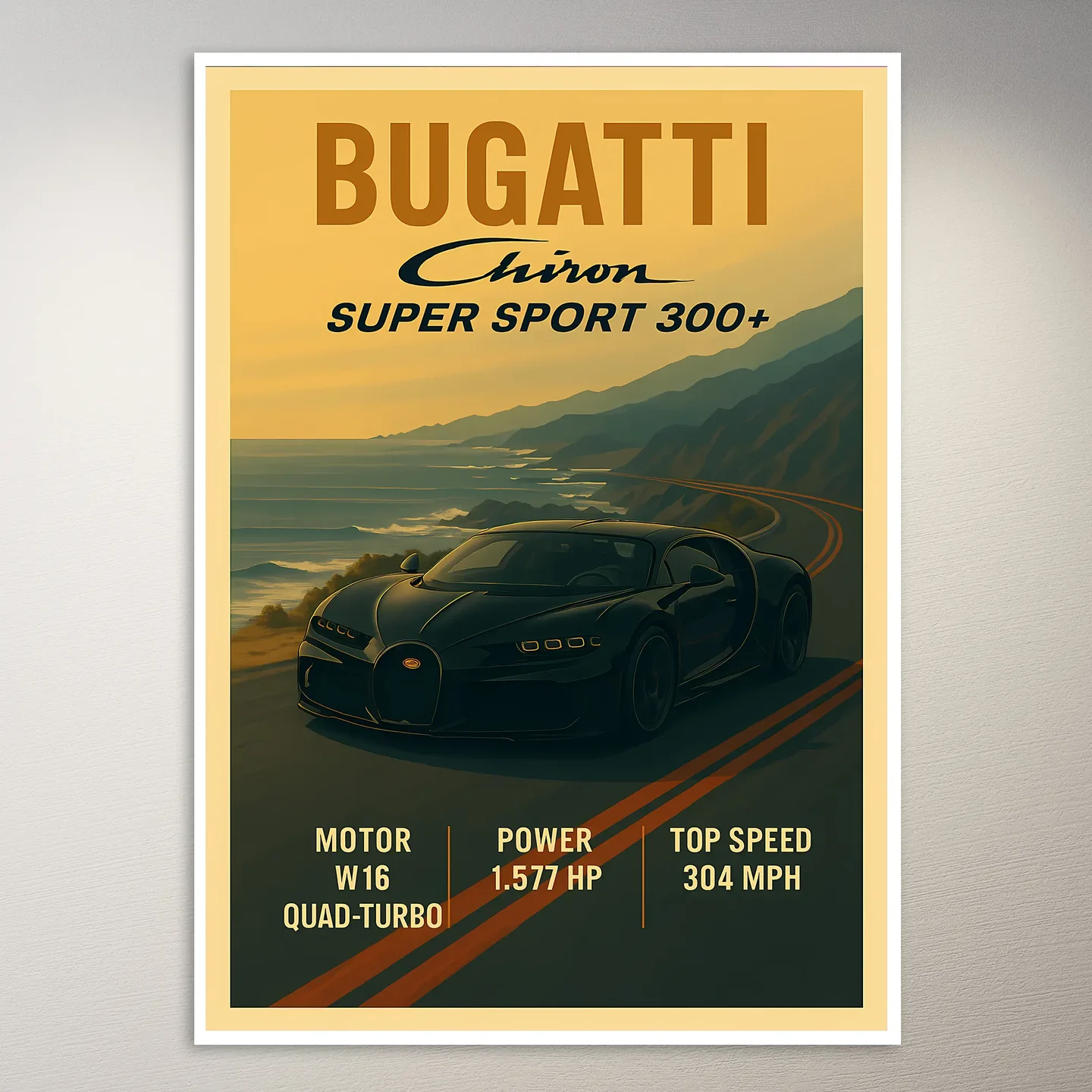 Bugatti Chiron Super Sport Poster