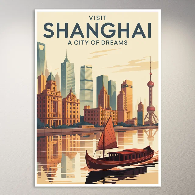 Shanghai Travel Poster