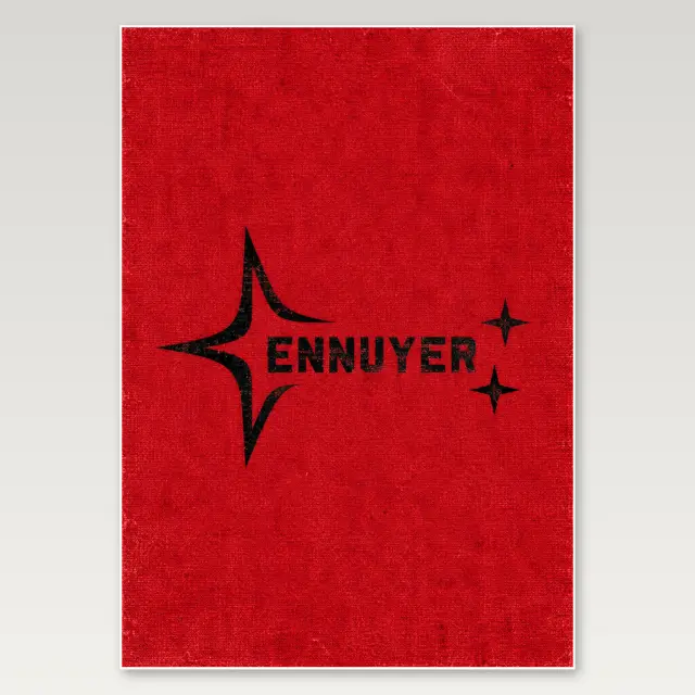 Ennuyer Red A4 Poster