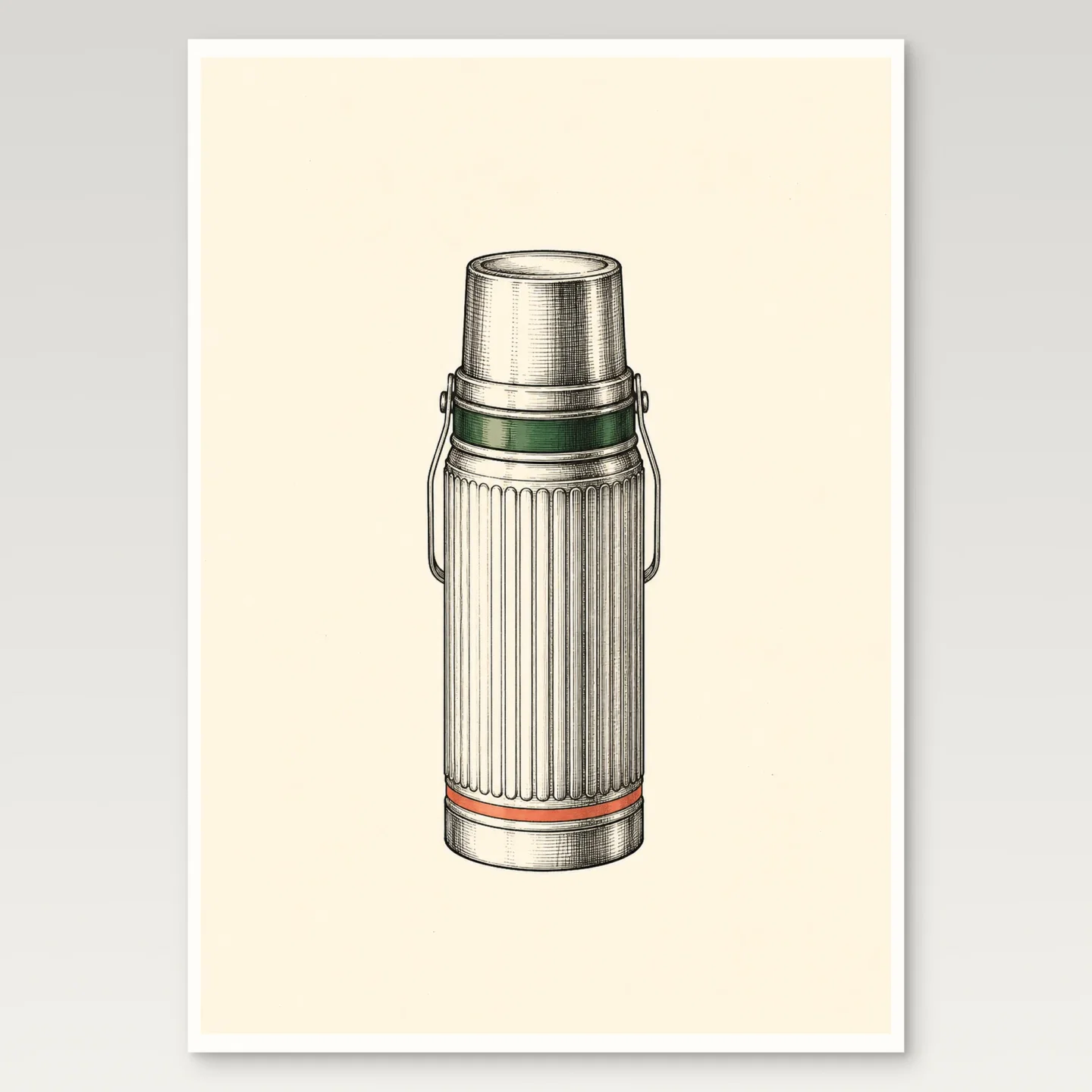 Thermos Flask Poster mockup