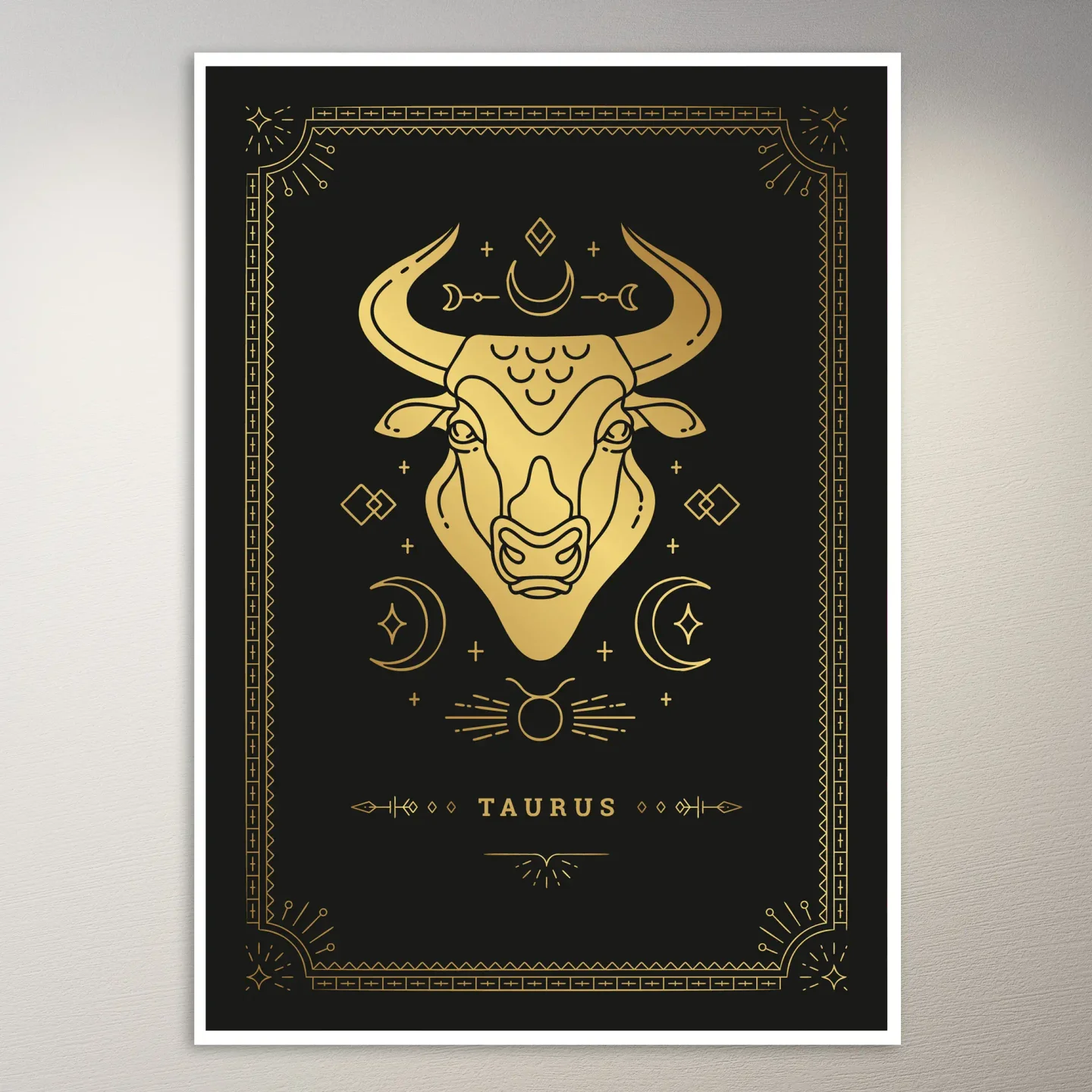 Taurus Zodiac Sign Poster