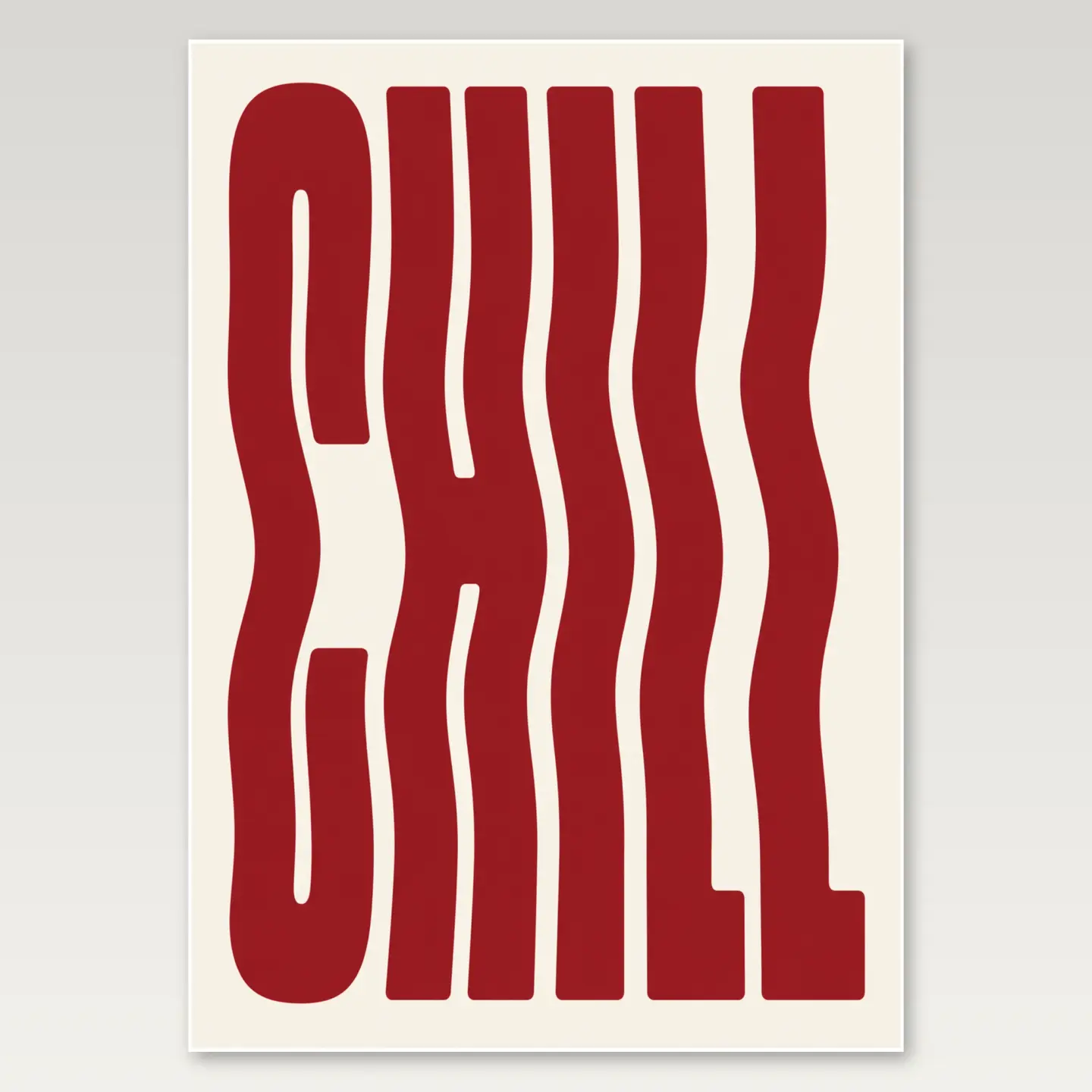 Chill A4 Poster mockup