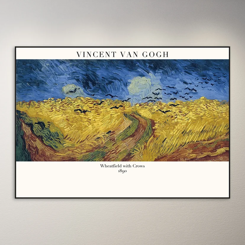Vincent van Gogh Wheatfield with Crows Poster