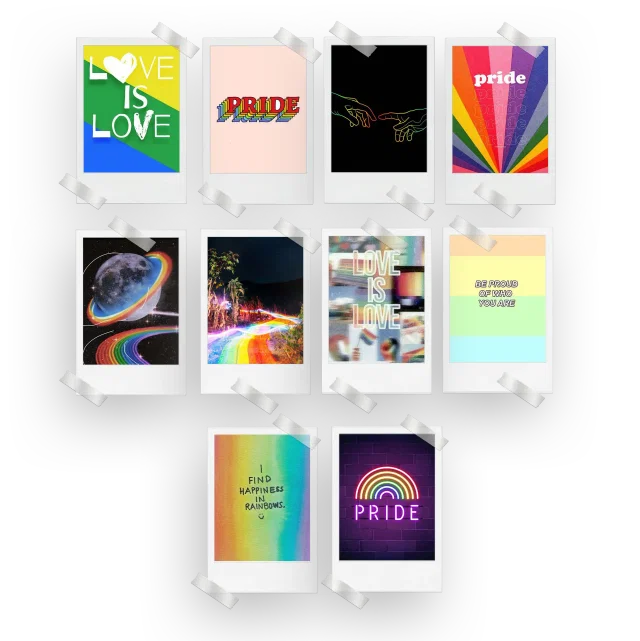 Pride Aesthetic Prints Set of 10
