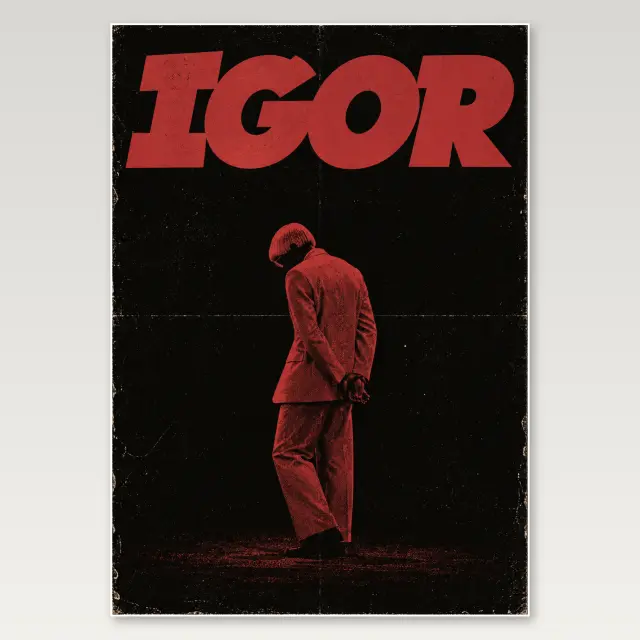 Igor Dark Red A4 Poster