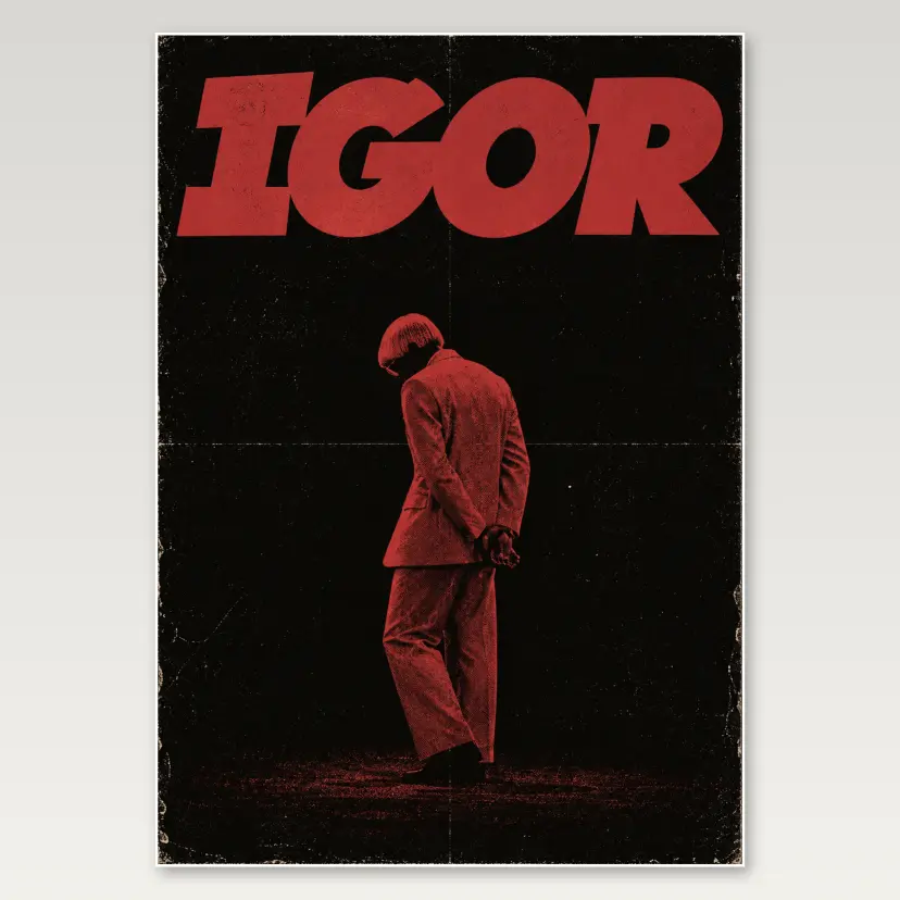Igor Dark Red A4 Poster