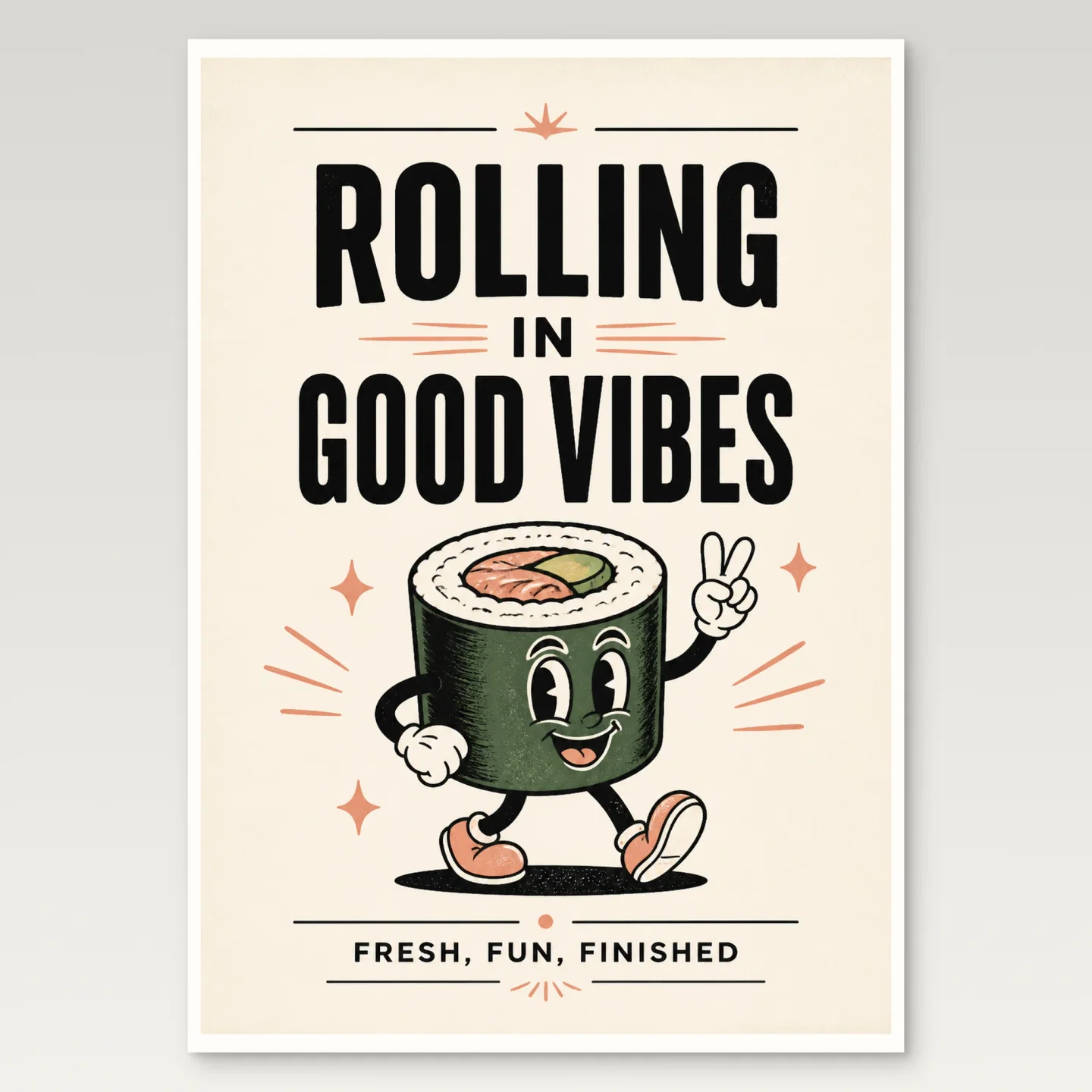 Sushi Poster mockup