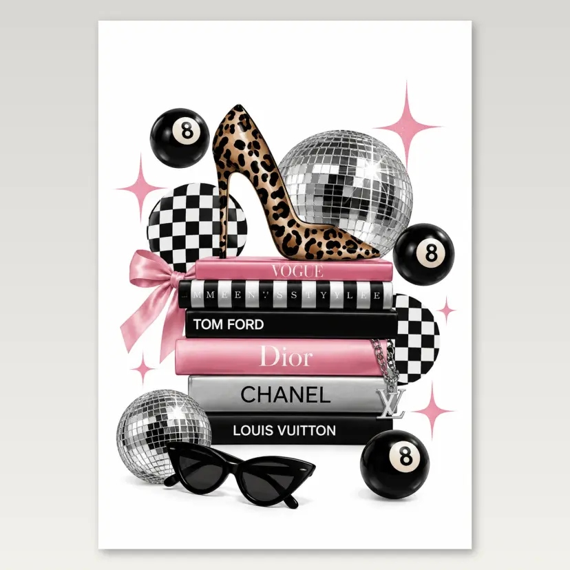 Eight Ball Disco A4 Poster