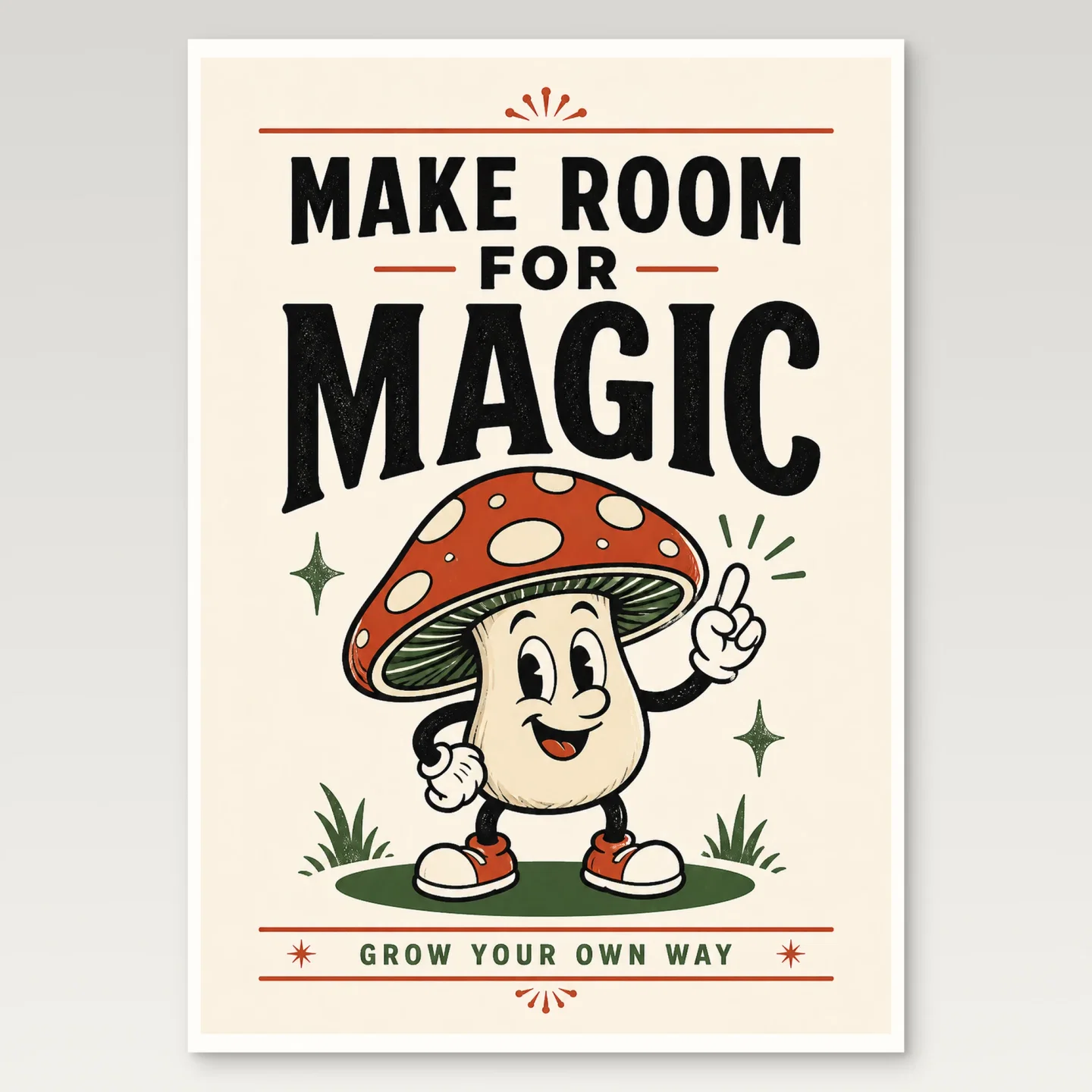 Mushroom Poster mockup