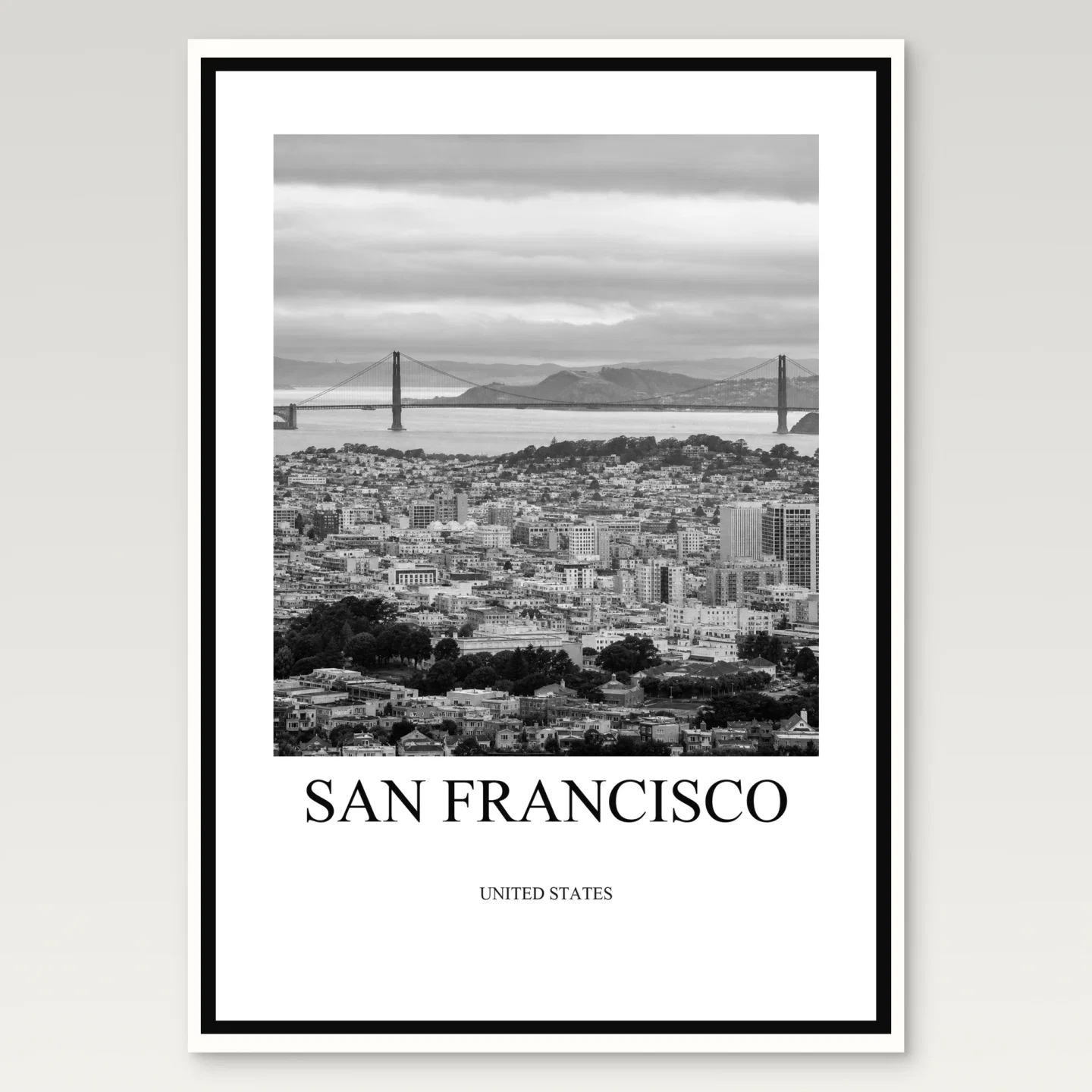San Francisco Poster mockup