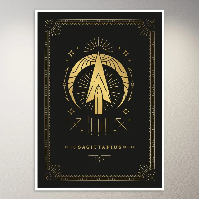 Sagittarius Zodiac Sign Poster