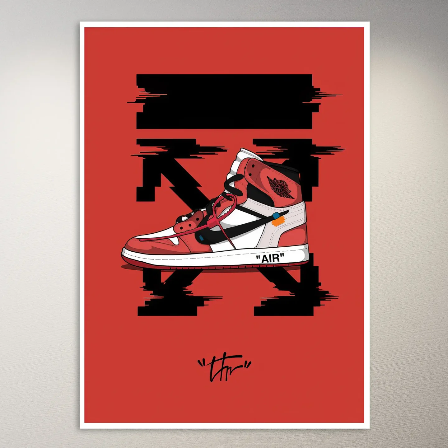 Air Jordan 1 Chicago Off-White Poster