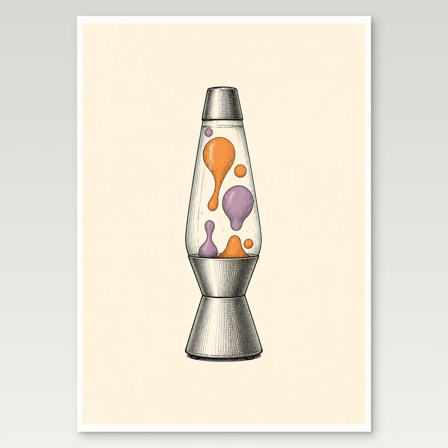 Lava Lamp Poster mockup