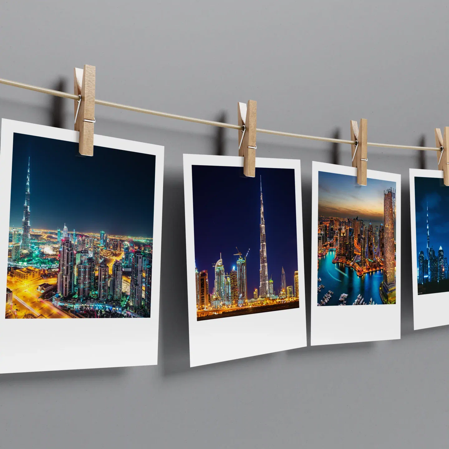 Dubai Skyline Prints Set of 10