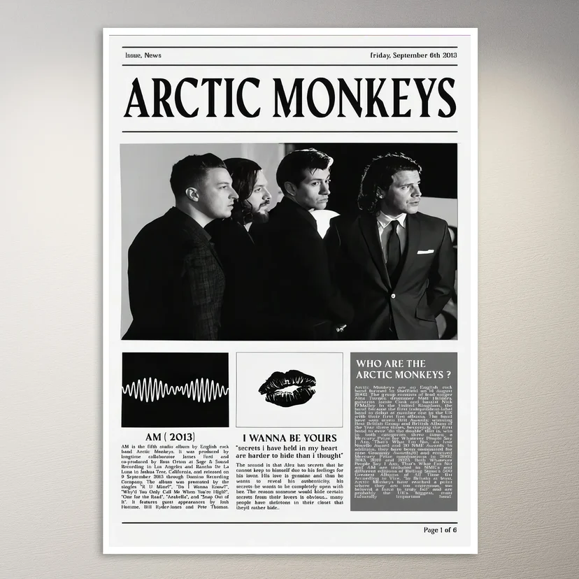 Arctic Monkeys I Wanna Be Yours Poster