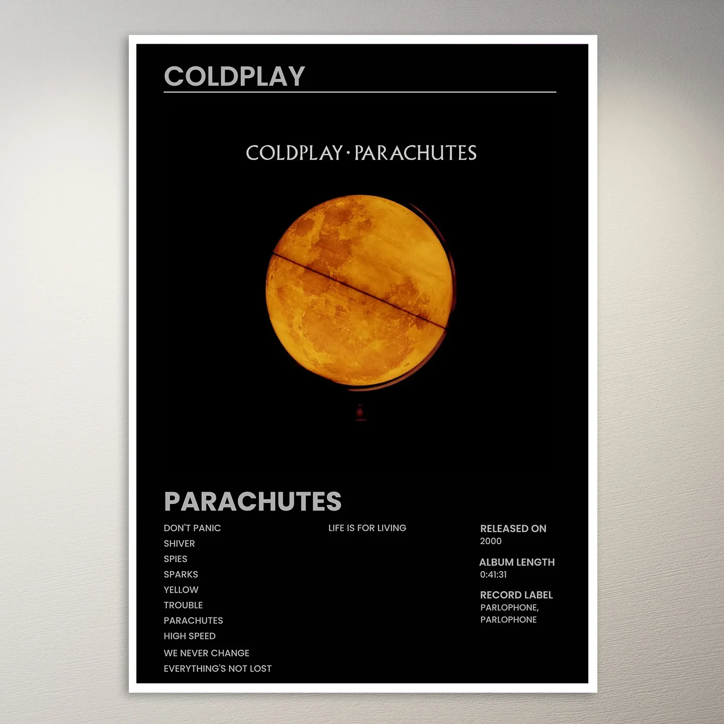 Coldplay Poster