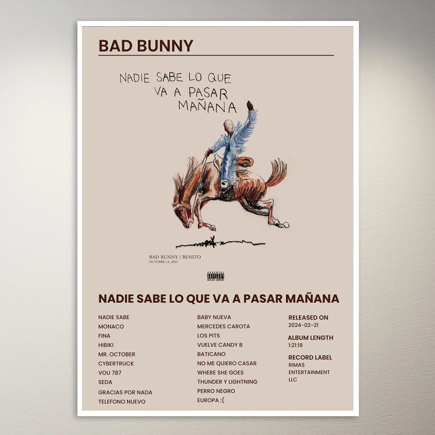 Bad Bunny Poster