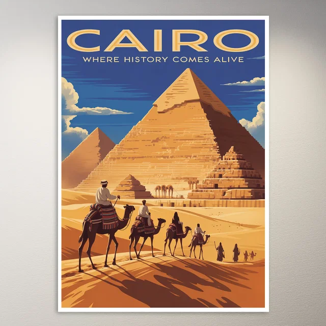 Cairo Travel Poster