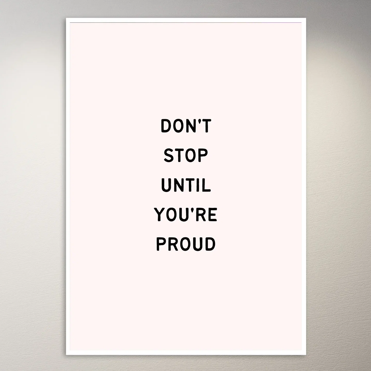 Motivational Quote Wall Poster