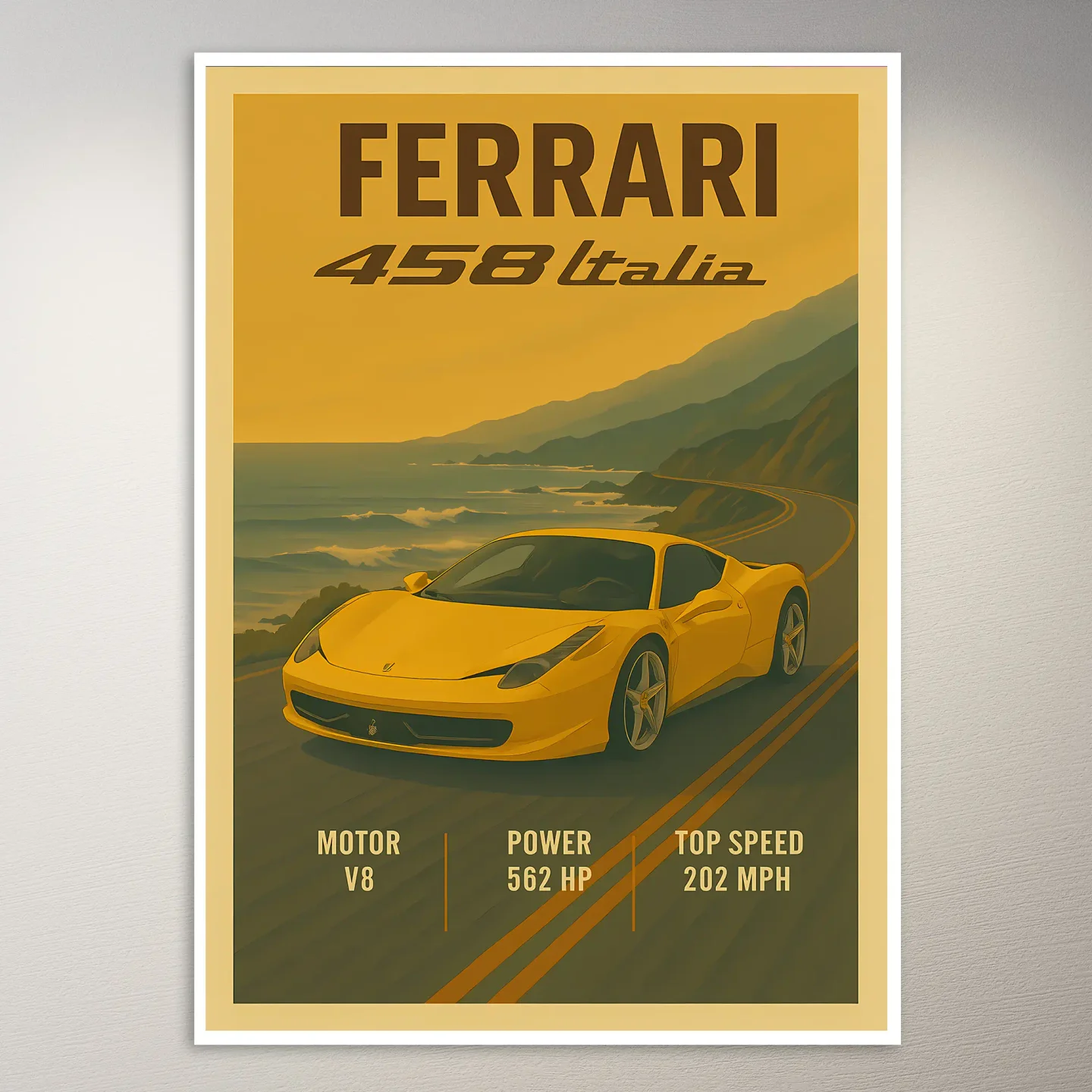 Ferrari 458 Italia Poster