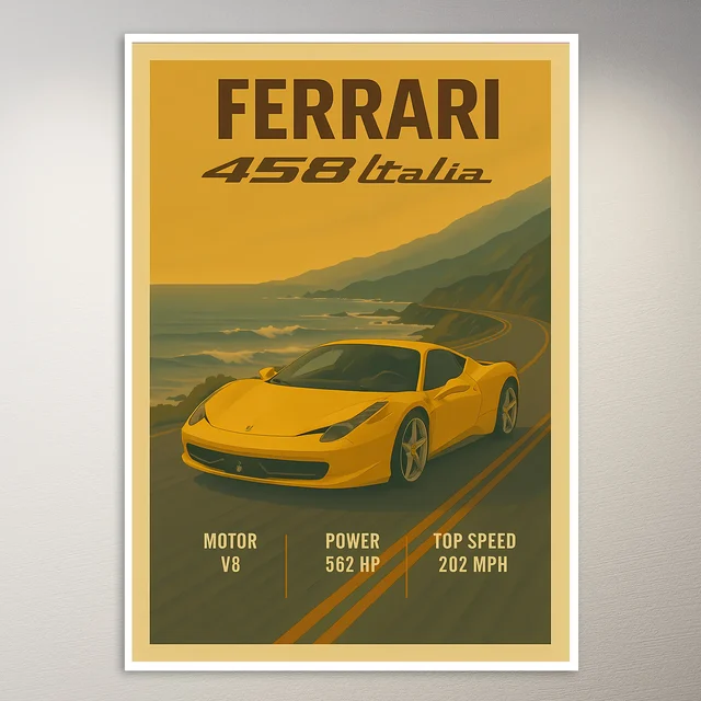 Ferrari 458 Italia Poster