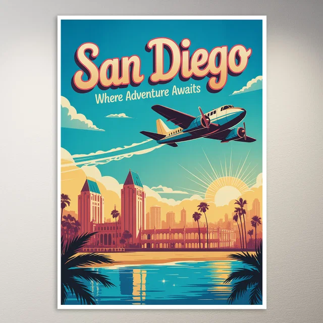 San Diego Travel Poster