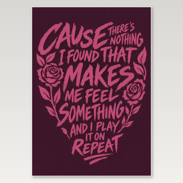 Arctic Monkeys Dark Quote A4 Poster