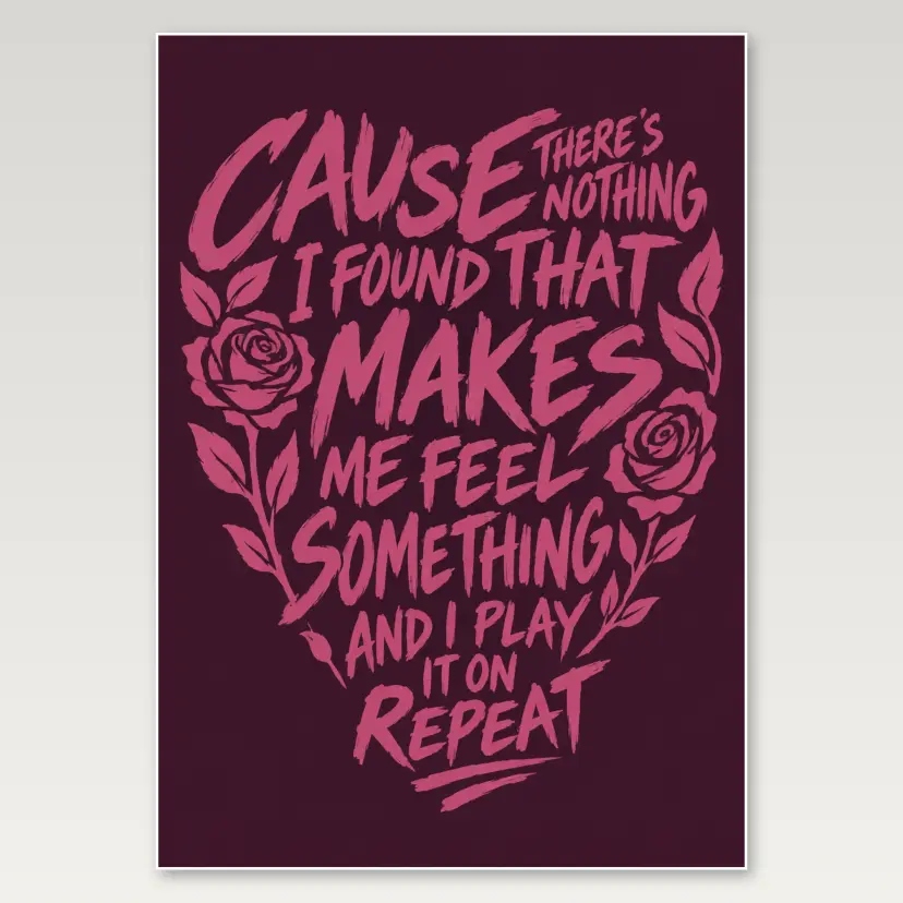 Arctic Monkeys Dark Quote A4 Poster