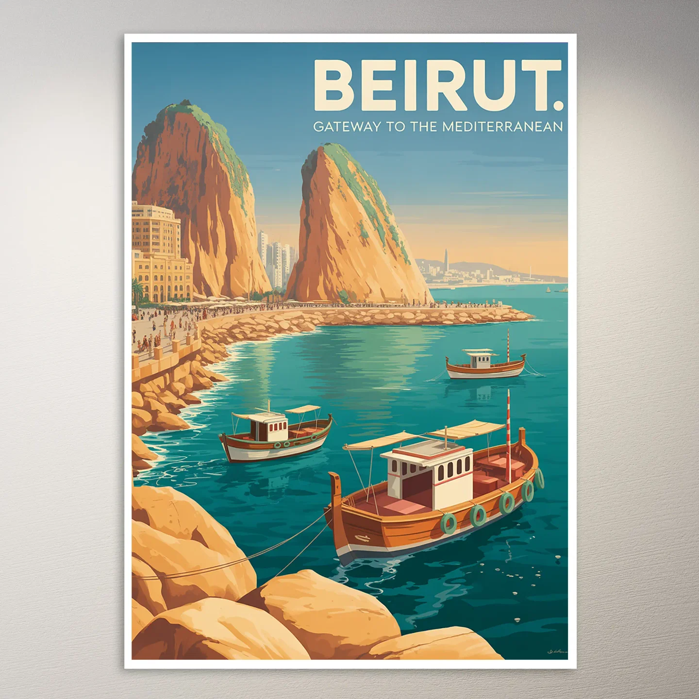 Beirut Travel Poster