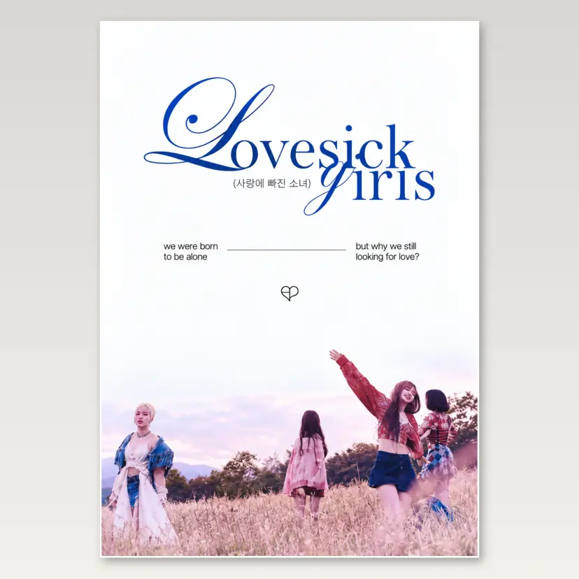 Lovesick Girls A4 Poster