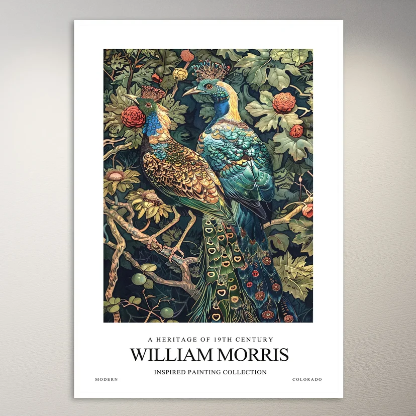 William Morris Inspired Painting | Art Poster