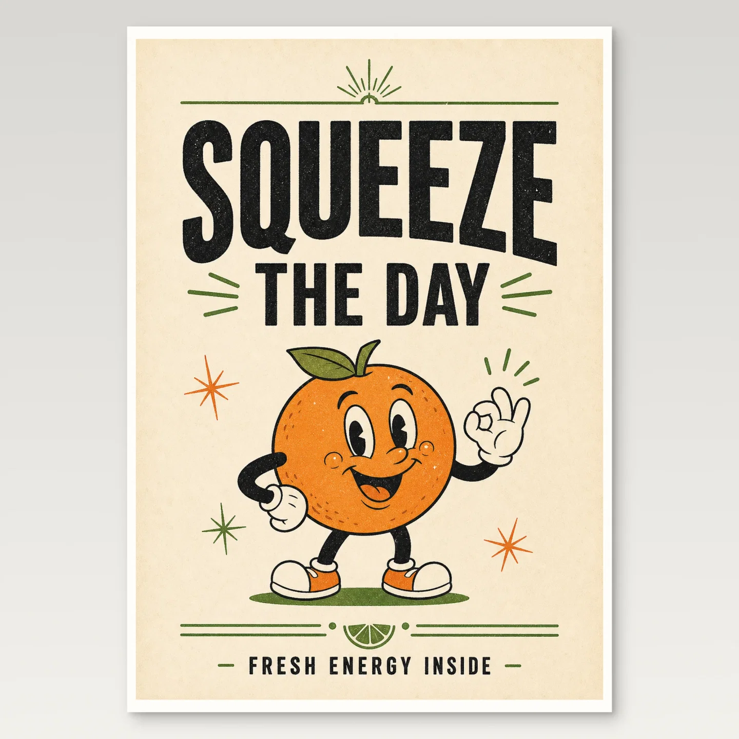 Orange Poster mockup
