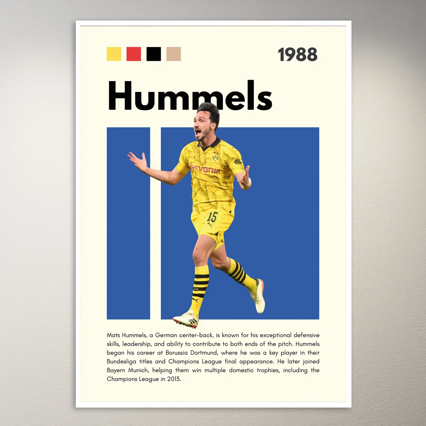 Mats Hummels 1988 Poster