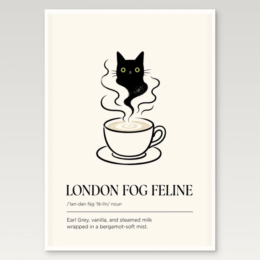 London Fog Feline Poster