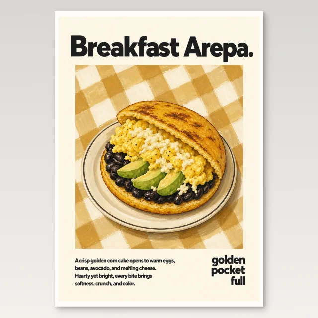 Breakfast Arepa Poster