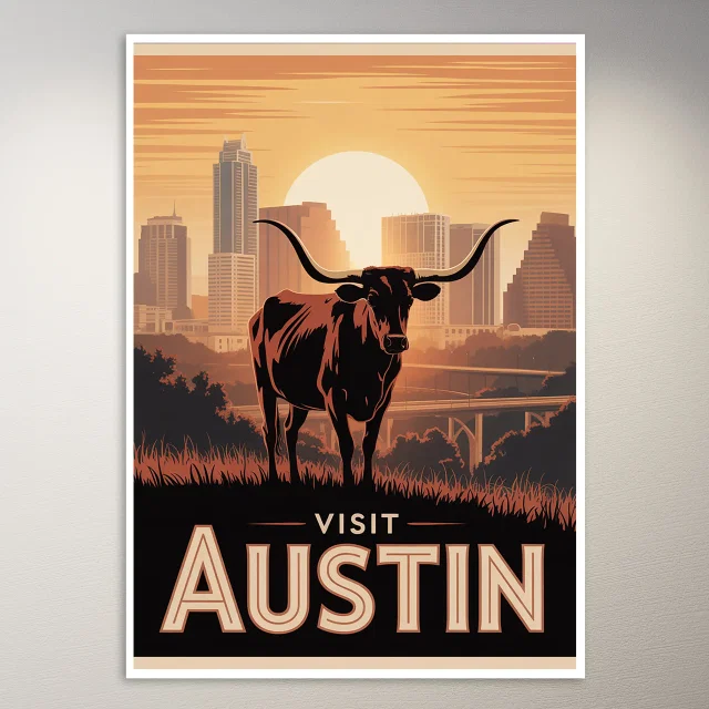 Austin Travel Poster