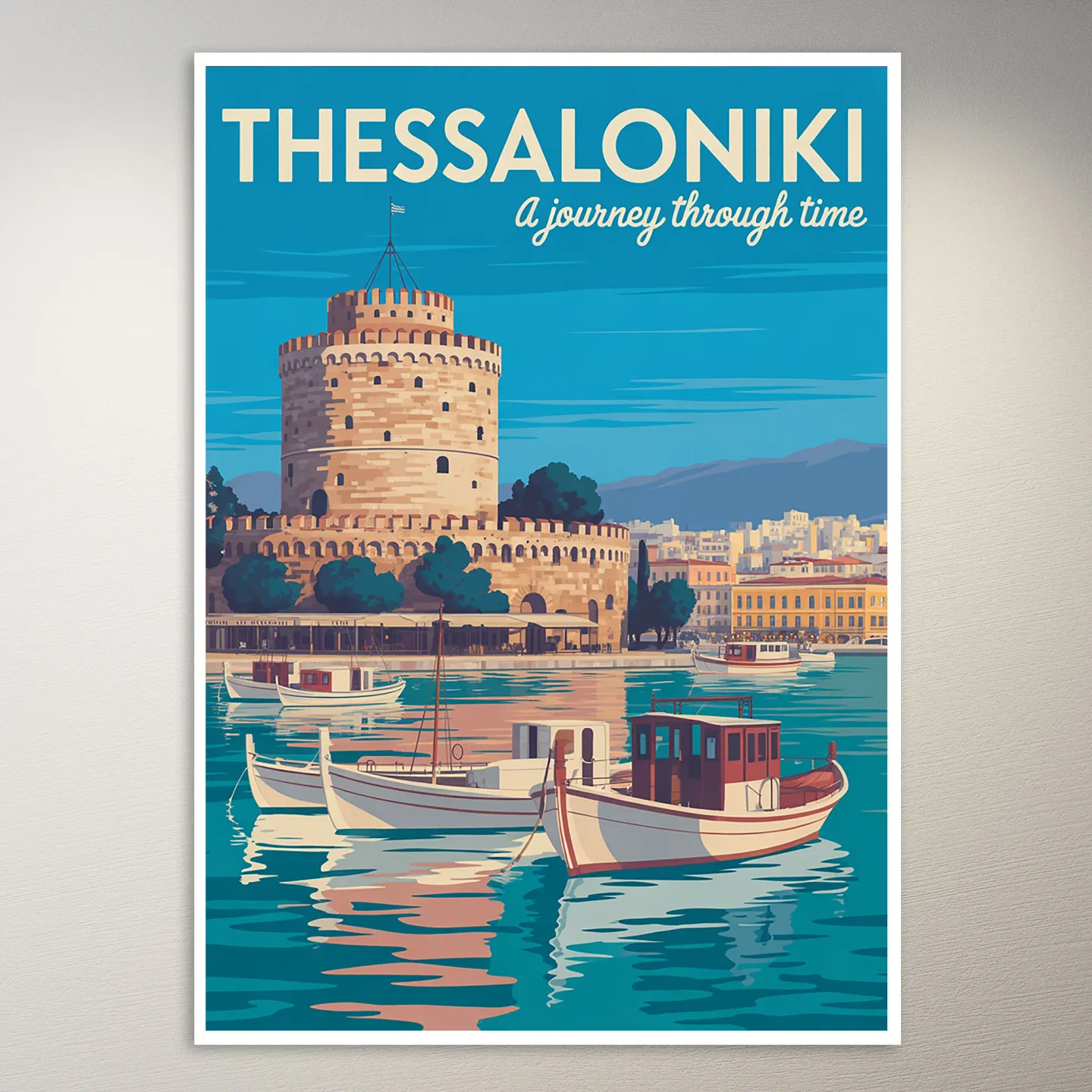 Thessaloniki Travel Poster