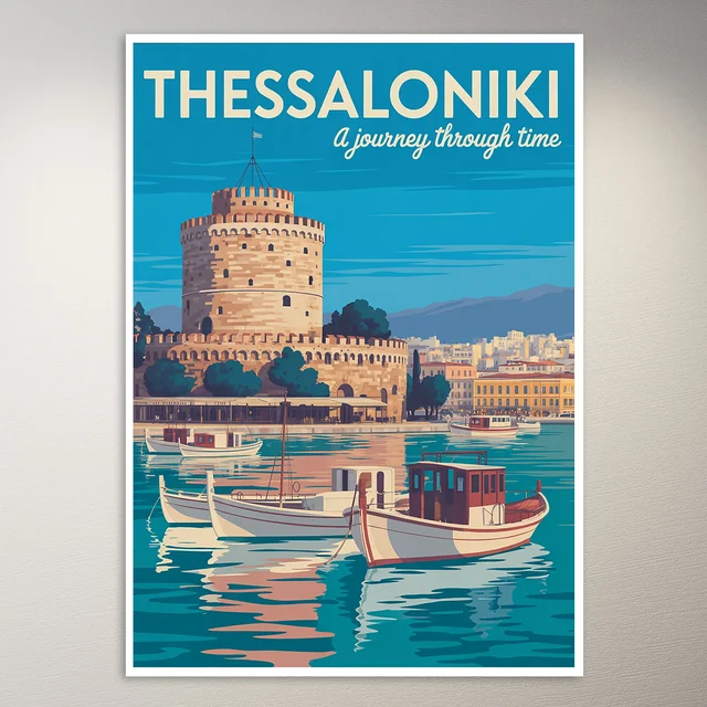 Thessaloniki Travel Poster