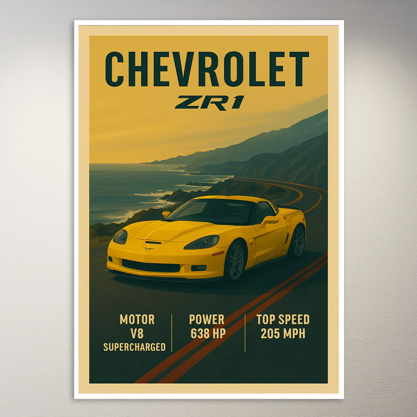 Chevrolet ZR1 Corvette Poster